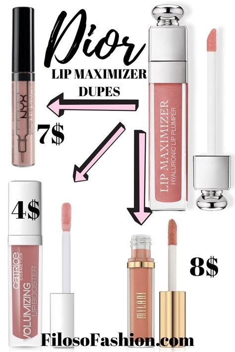 dupe dior lipgloss|Dior addict lip maximizer dupe.